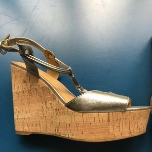 Coach wedge sandals size 8